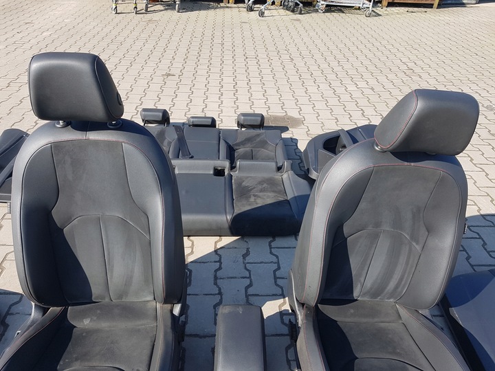 фото №10, Seat leon iii 3 12r- fr hb сиденья skórzanae алькантара диван обшивки 5d