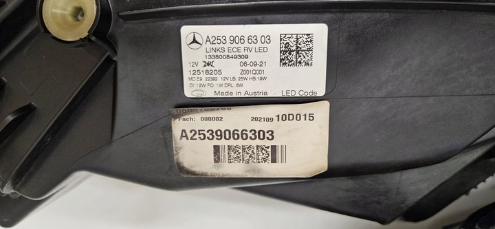 фото №6, Mercedes glc рестайлинг 253 performance полный led левый правые лампа w253