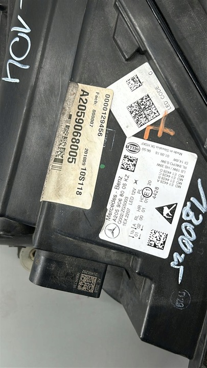 фото №8, Mercedes c клас w205 рестайлінг повний led правий hella a2059068005