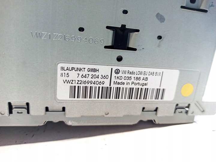 фото №11, Volkswagen eos 2010 панель / радіопрогравач cd/dvd/gps