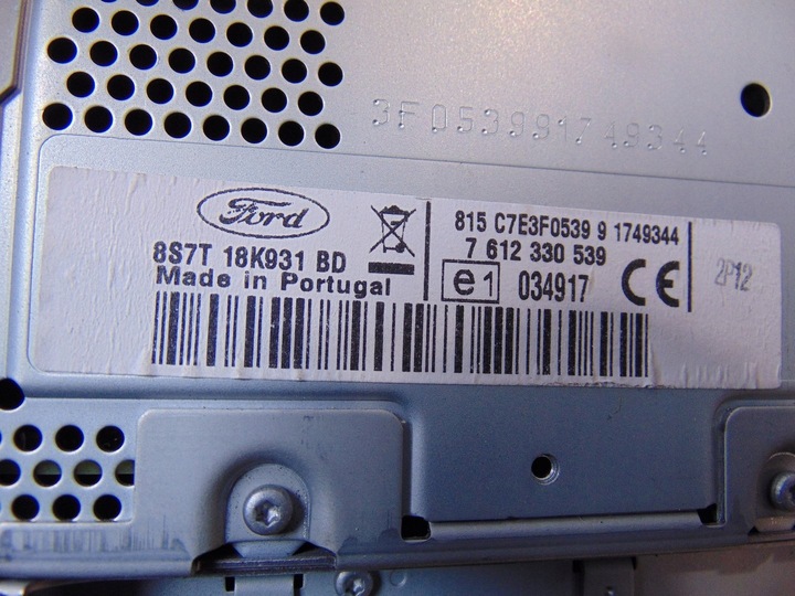 фото №16, Радіо cd заводські ford s-max mk1 8s7t-18k931-bd навігація код
