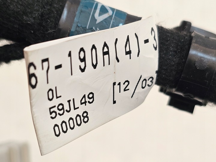 фото №12, Mazda cx5 17- жгут дверь левый перед kjk9-67-190a usa