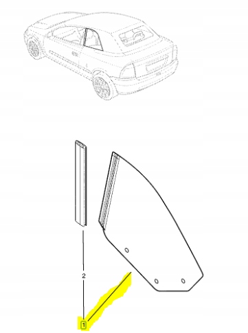 фото №6, Скло бокова правий зад opel astra-g оригінальний номер 9199044