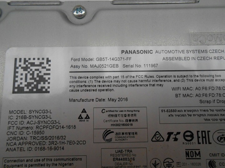 фото №8, Ford s-max mk2 ii модуль навигации навигация gb5t14g371ff h2gt14g370ffb