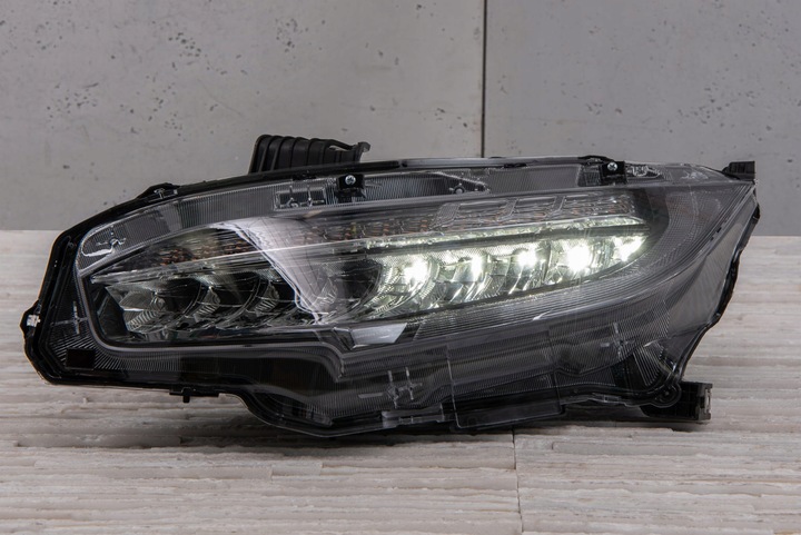 фото №9, Honda civic x 2016-2019 sedan лампа передняя led левая 33150tedp11