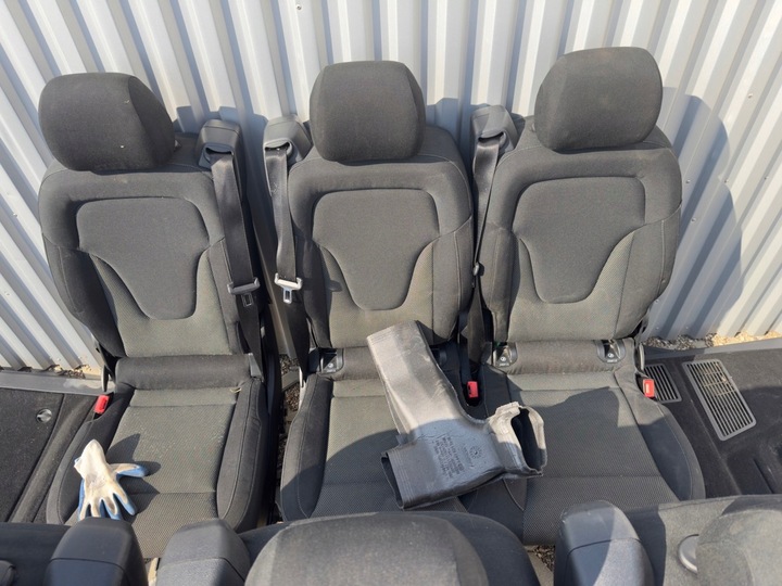 фото №16, Комплектні салон mercedes vito w447 довгий оригінал 8 легкові сидіння лавка