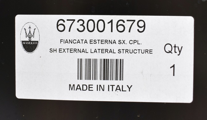 фото №5, Maserati ghibli левый стойка порог bok обшивка org