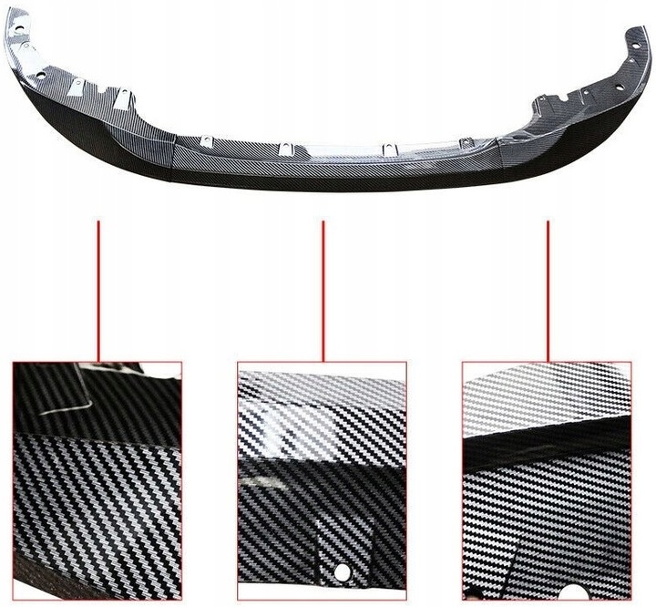 фото №10, Накладка перед lip bmw g22 вигляд карбон performance