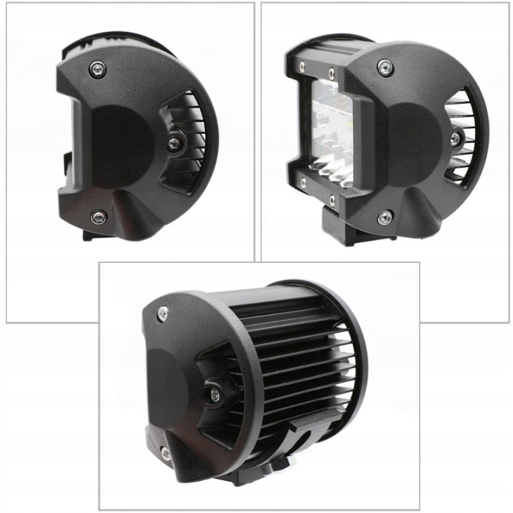 фото №15, Фара робоча галоген дальнє дальнє світло 12v 24v 20x led cree 60w 9cm