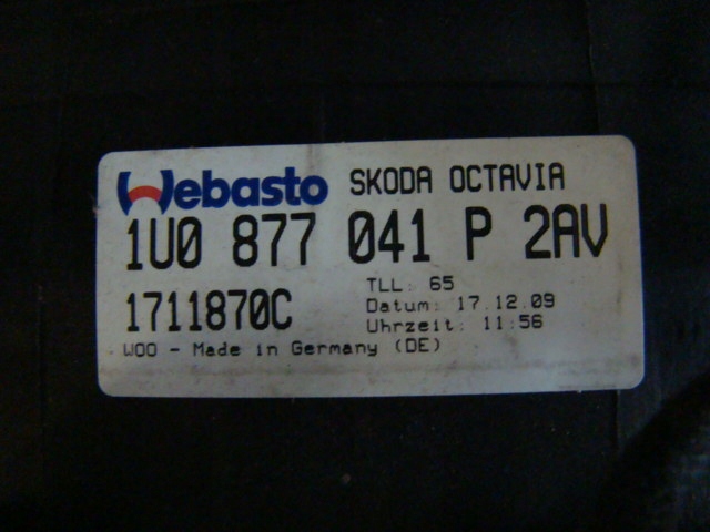 фото №6, Люк vw skoda fabia ii 1u0877041p