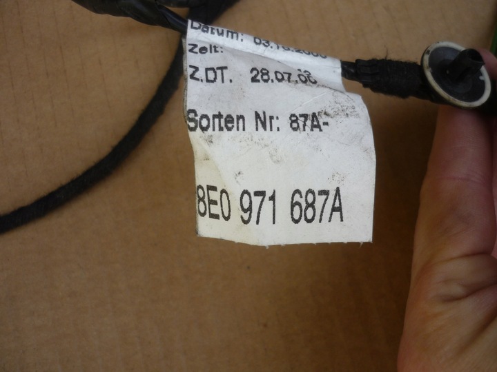 фото №11, Жгут дверь правый зад audi a4 b6 b7 8e0971687a исправная