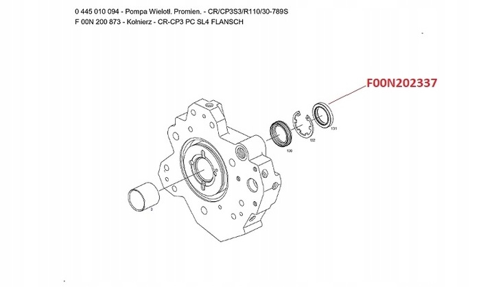 фото №3, F00n202337 сальник cr cp3 : cp4 bosch