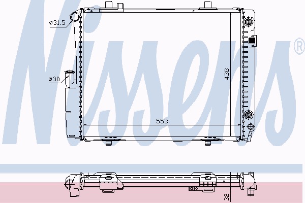 фото №14, Радиаторов двигателя nissens 62582a 2015006403