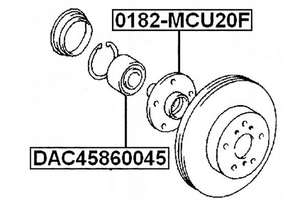 фото №2, Підшипник колеса lexus перед rx 08- febest #petrolhead pro+ kit7