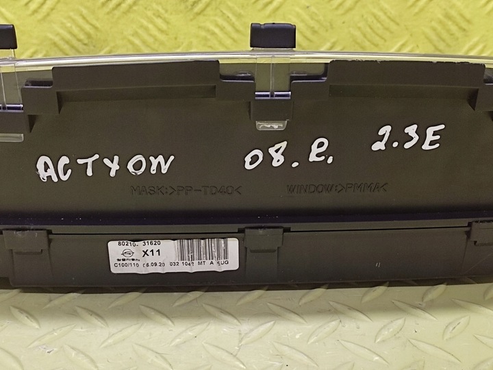 фото №8, Ssangyong actyon 2.3 спидометр приборы 8021031620