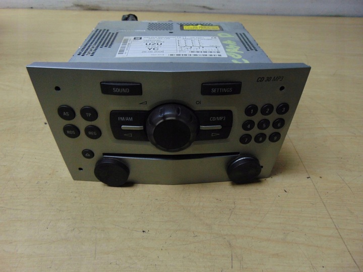 фото №2, Радіо заводські cd opel corsa d 13257030 cd30 mp3