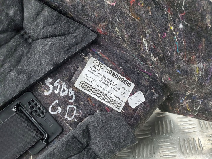 фото №14, Audi a5 2018 зад сторона права боковина / оббивка / багажника