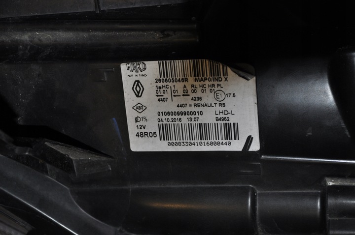 фото №13, Renault clio iv фара лампа полный led левая 260605046r