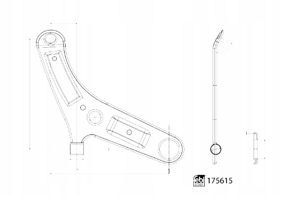 фото №10, Febi bilstein 175615 рычаг, подвешивание колёса