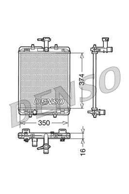 фото №2, Радіаторів води toyota aygo 1.4d 05- denso
