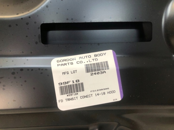 фото №11, Ford transit connect ii mk2 2013-2018 капот кришка двигуна