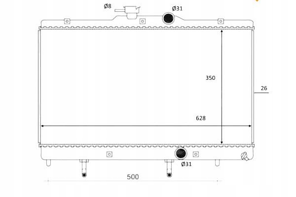 фото №1, Радіаторів двигуна nrf 164000d030 164000d040 164002