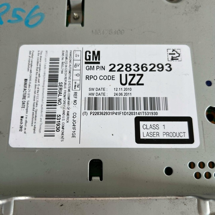 фото №8, Радіо opel meriva b радіопрогравач cd mg475499