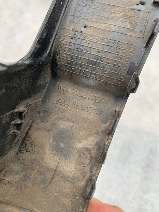 фото №8, 5n0853173a vw tiguan rline 2011-15 левая планка крыльев lc9x оригинал