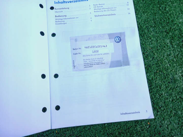 фото №15, Vw touran i 03-06 радіо заводські radiodtwarzacz cd blaupunkt rcd 300 код