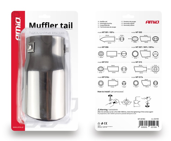 фото №15, Наконечник вихлоп сталь нержавіюча хром fi90mm