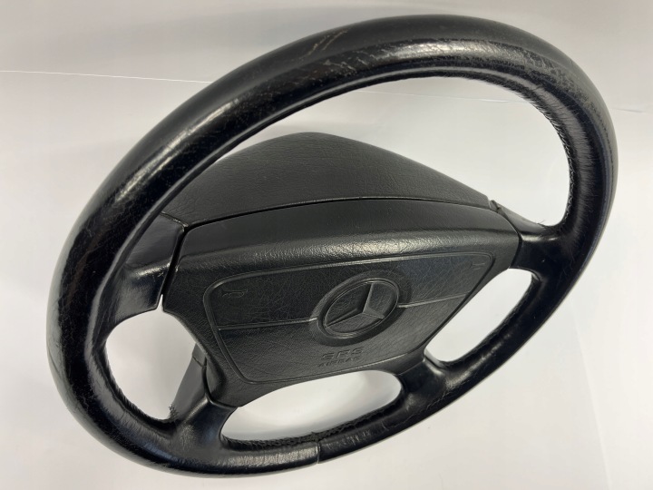 фото №11, Руль кожаный руль подушка кожа mercedes w124 r129 w140