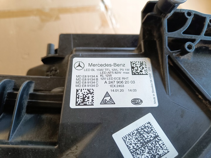 фото №15, Mercedes b клас w247 - лампа передня права multibeam led