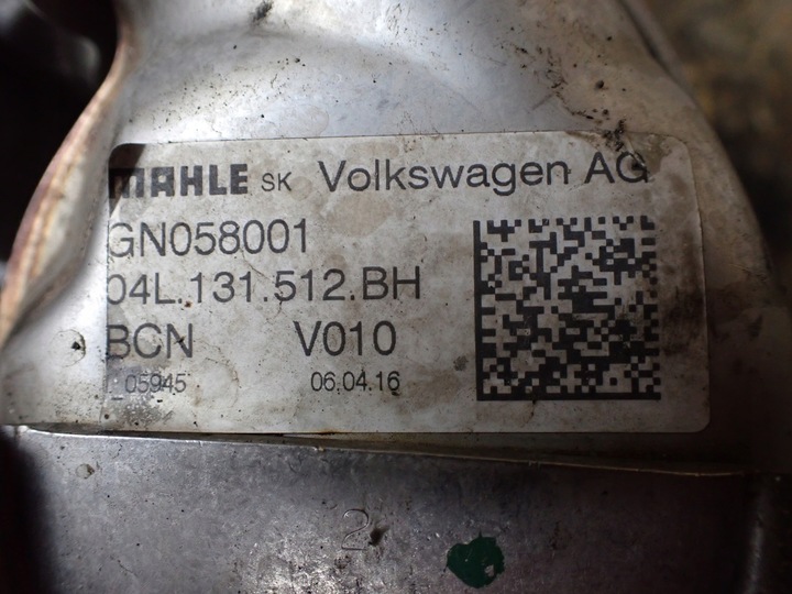 фото №9, Радіатор вихлопних газів egr vw passat b8 sedan 16 2.0 dsg eu 04l131512bh 7123