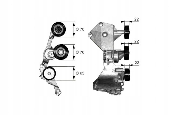 фото №13, Натягувач ремінь mercedes a w168 vaneo 414 1.7d 02.01-07.05