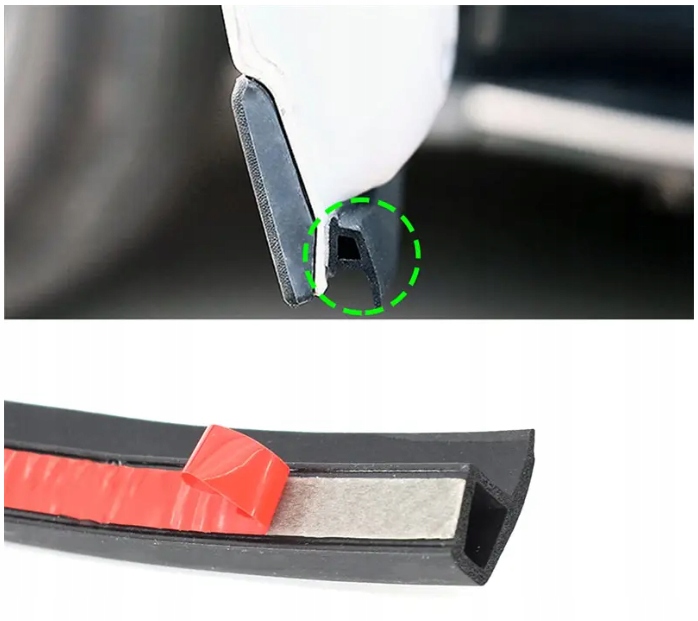 фото №8, Прокладка нижня двері автомобільних samoprzylepna тип p 4 метри