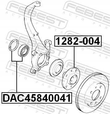 фото №2, Подшипник колёса перед dac45840041 febest подшипник
