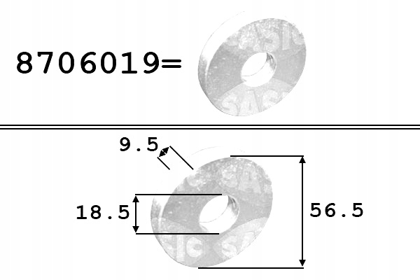 фото №2, Кольцо вала коленчатого bmw 3 e46 x3 e83 2.0d 09.01-08.07 sasic