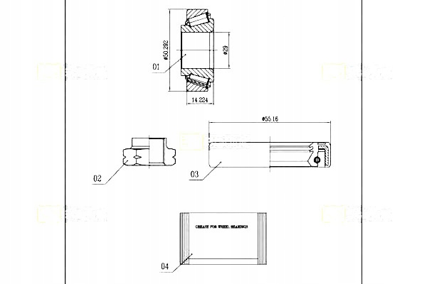 фото №2, Комплект - набір підшипник колеса [starline]