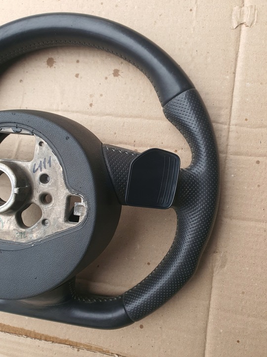 фото №16, Audi a4 b8 a5 рестайлинг руль стёганая кожа мульти tip s-line 8k0419091cp