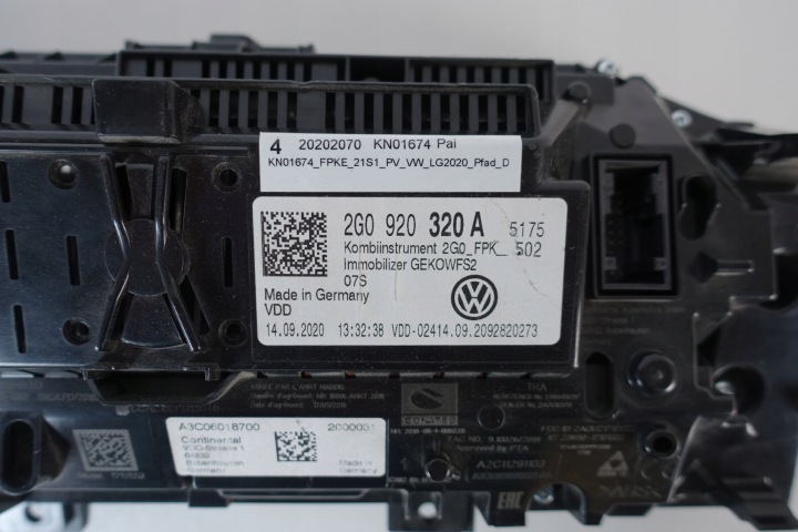 фото №7, Спидометр виртуальный приборы lcd vw polo taigo 2g0