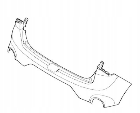 фото №11, Hyundai i20 active cross 16- бампер задний зад oem
