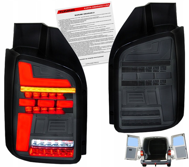 фото №1, Vw transporter t5 03-09 лампы задние зад полный led