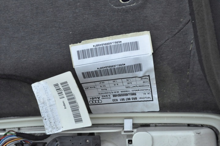 фото №11, Audi q5 8r стеля стеля автомобіля дах комплект