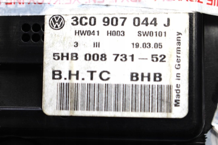 фото №7, Vw passat b6 панель кондиціонера 3c0907044j 3c0907044q 3c0907044ah 3c0907044