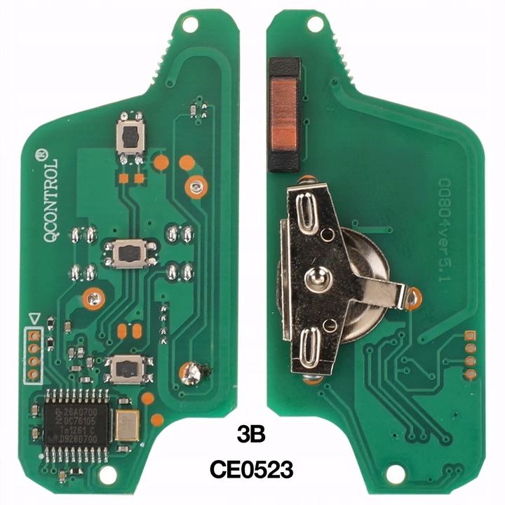 фото №1, Y21815 2/3 buttons ask/fsk remote key circuit board for peugeot 207 408 307