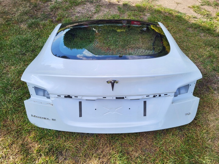 фото №3, Крышка крышка багажника задняя зад стекло значок оригинальная tesla модель s