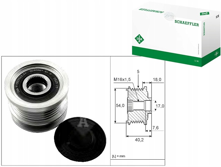 фото №1, Колесо пасове генератора opel