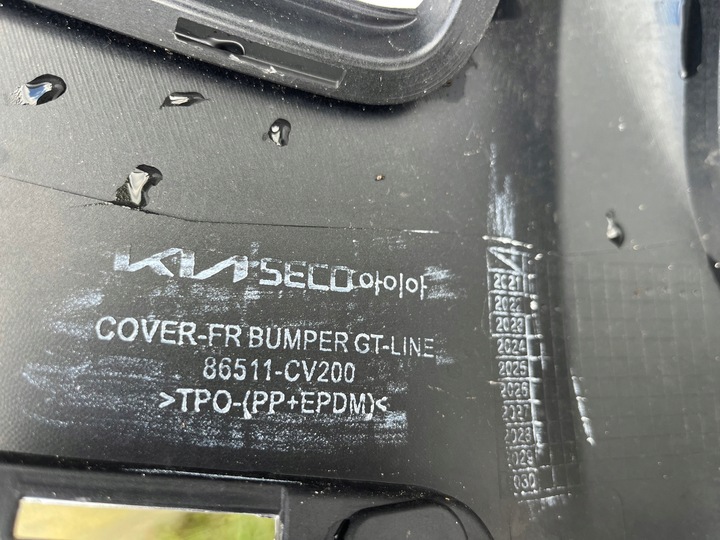 фото №16, Kia ev6 gt-line 21- бампер перед переднє решітка радіатора решітка оригінал