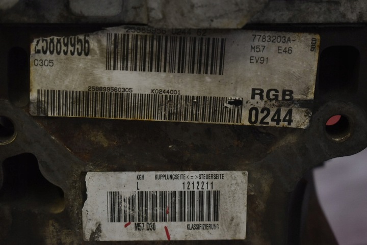 фото №10, Двигун стійка дизель насос m57d30 bmw x5 e53 3.0 d 184 km 99-03 kompresja