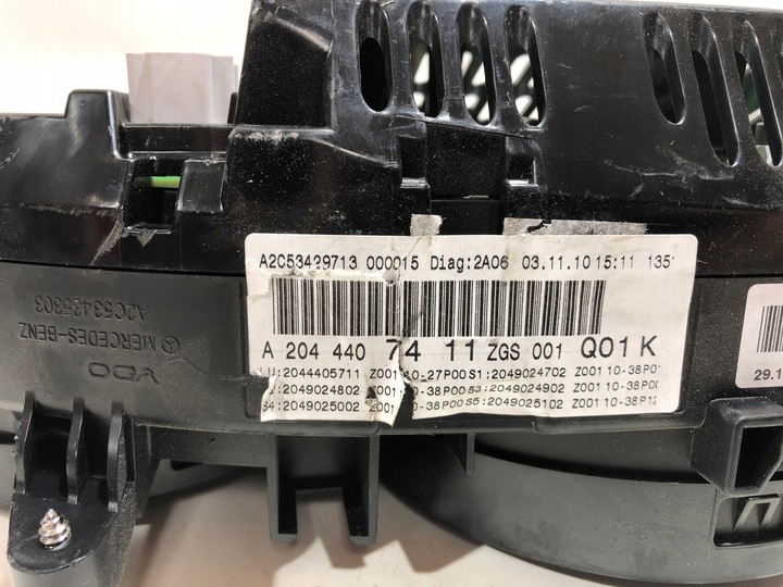 фото №5, 2044407411 спідометр  mercedes c63 amg w204 англієць gb